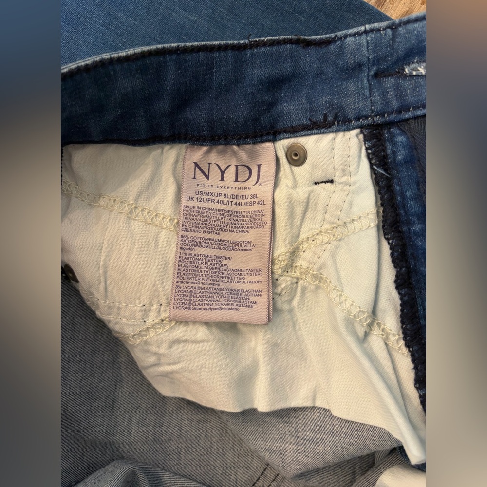 NYDJ Women's Ami Skinny Long Jeans in Amour Medium Blue Wash, Size 8 Long - Picture 11 of 16